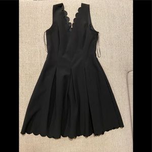 Banana Republic Scalloped Dress (black)